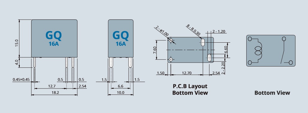 GQ 16A PCB Layout